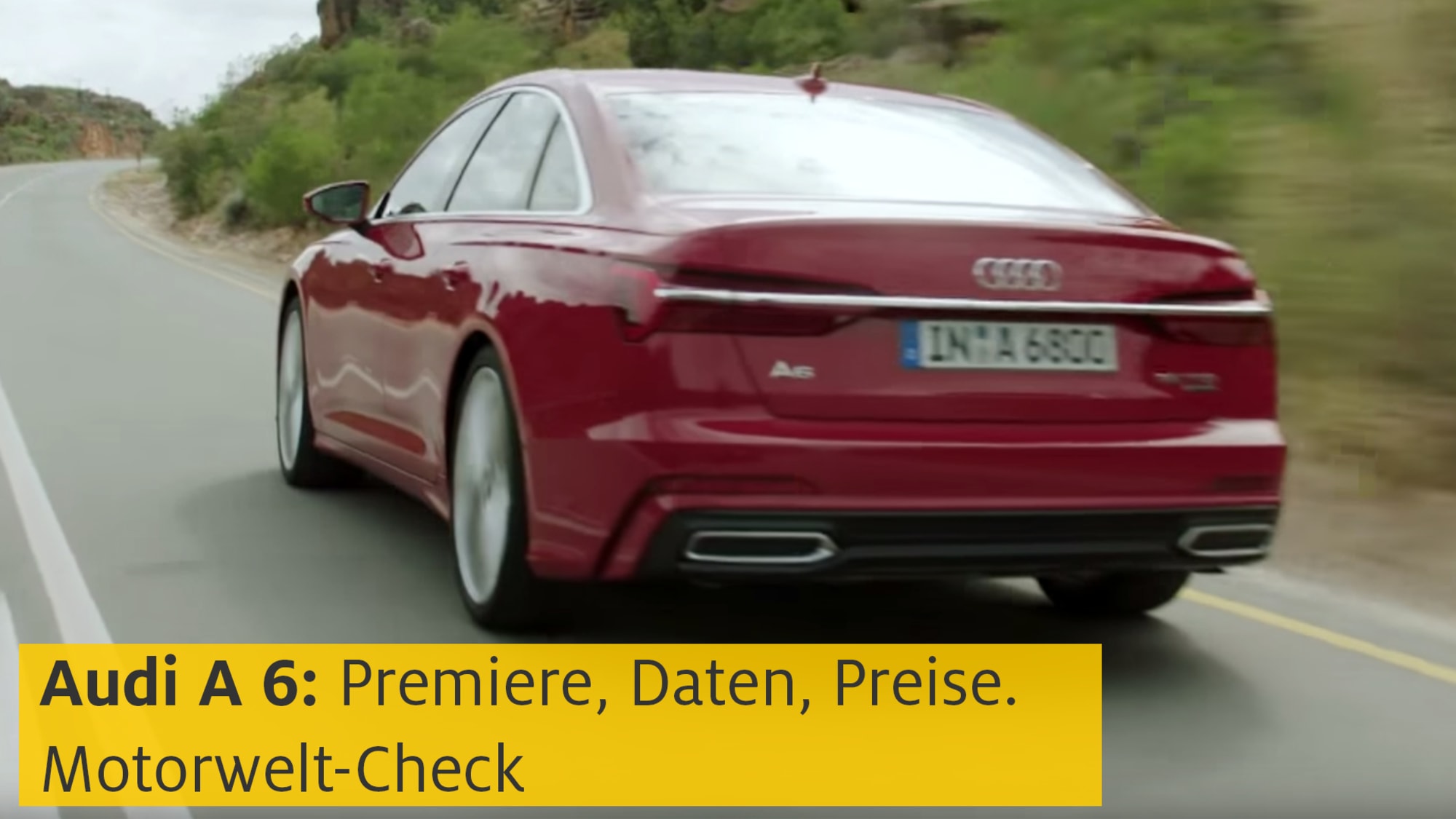 Audi A6 Limousine Testfahrt und Crashtest ADAC